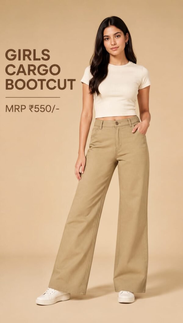 Bootcut cargo for women