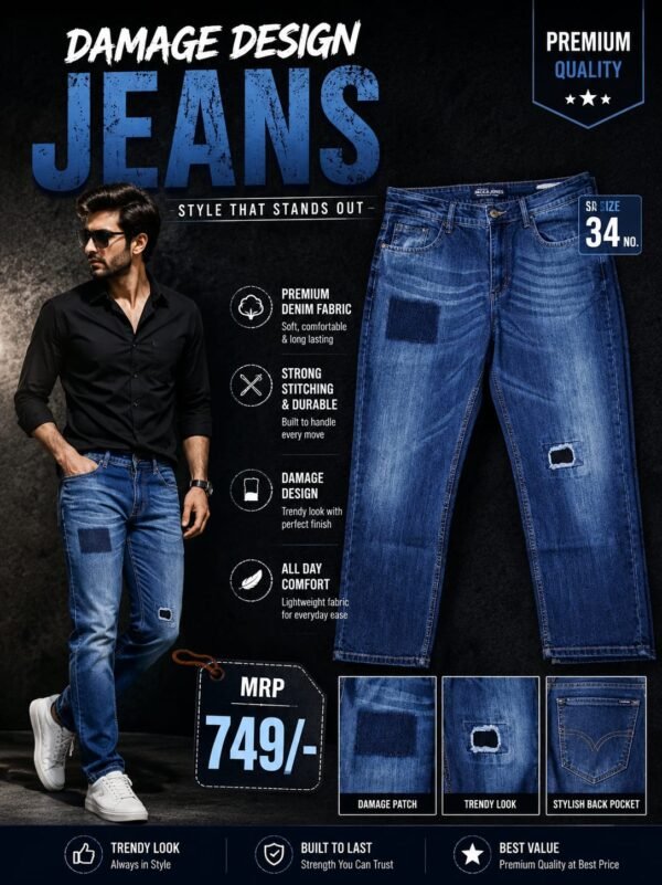 Jeans pant for mens 34