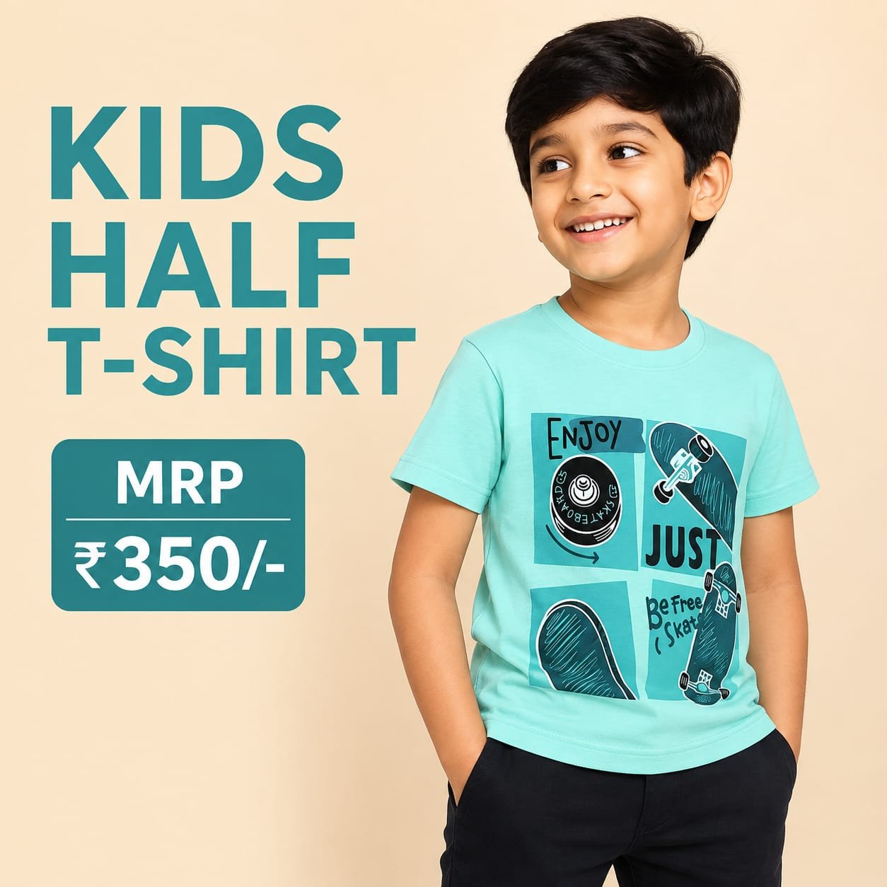 Kids half tshirt - Image 2