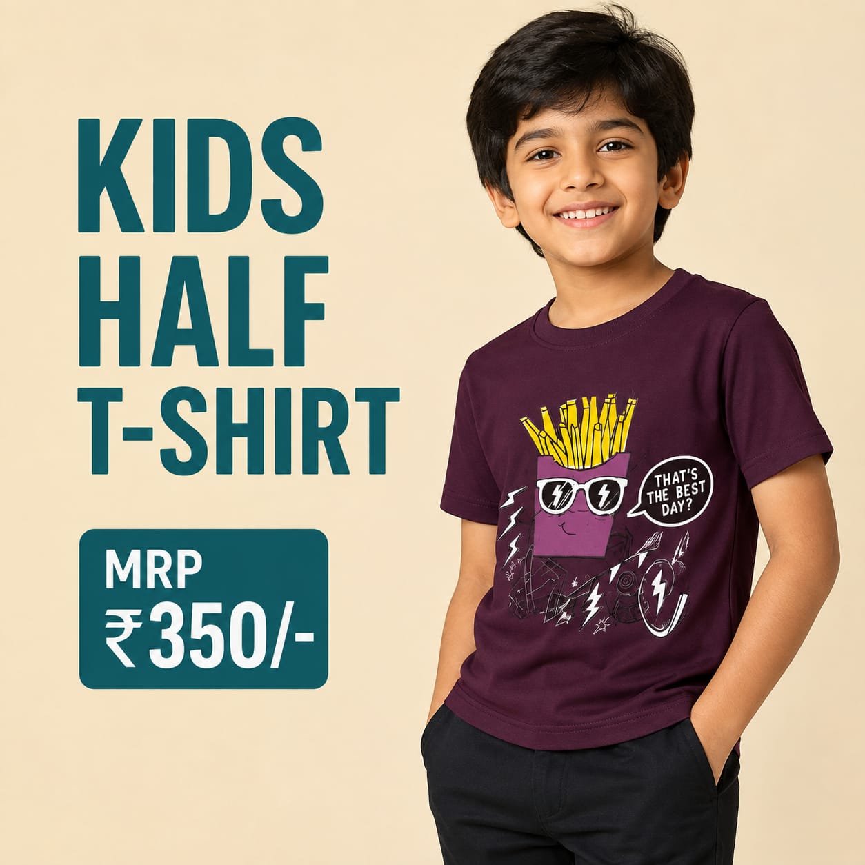 Kids half tshirt - Image 4