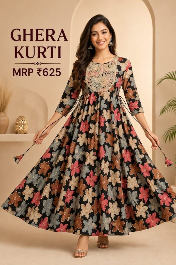 Ledies ghera kurti