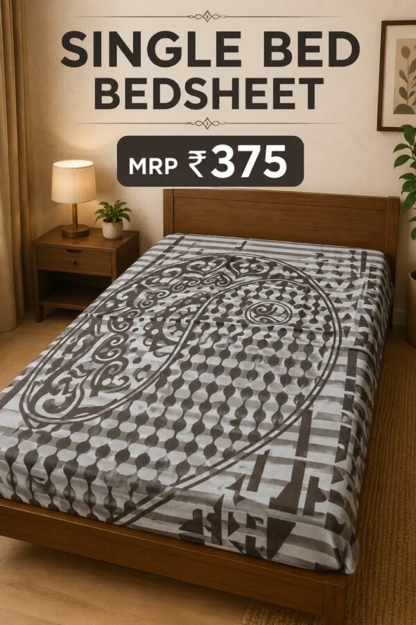 Single bed bedsheet