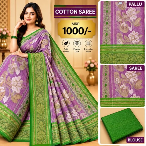 Cotton saree