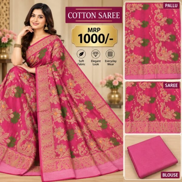 Cotton saree
