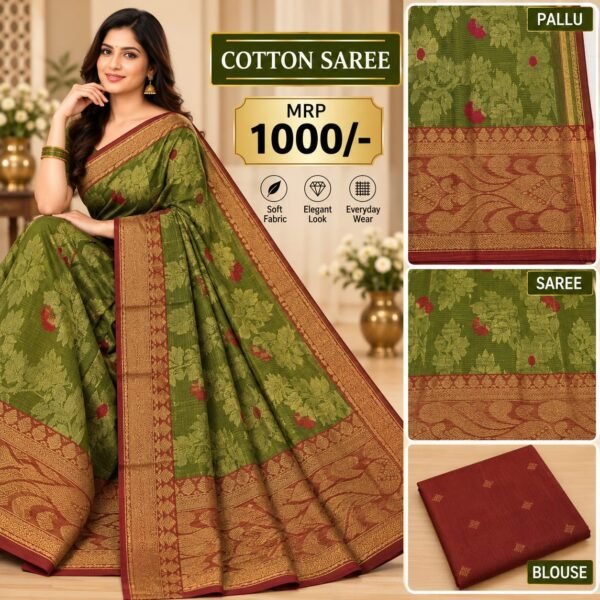 Cotton saree