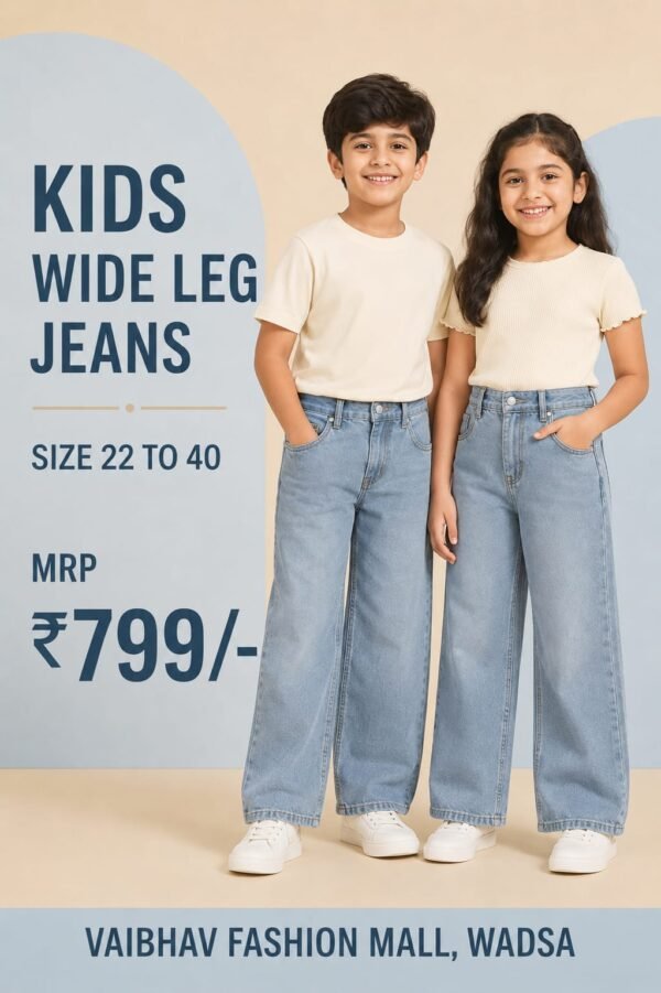 Kids wide leg jeans