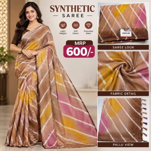 Synthetic saree