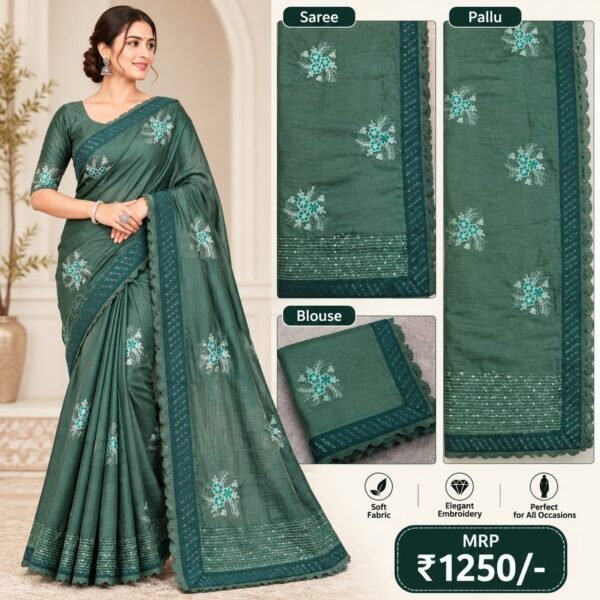 Work saree