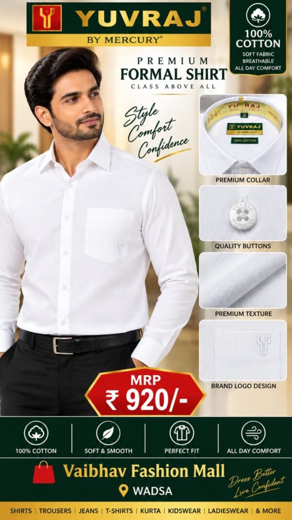 Yuvraj white shirt