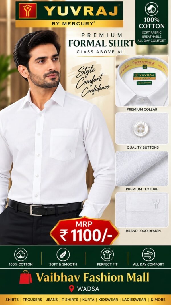 Yuvraj white shirt