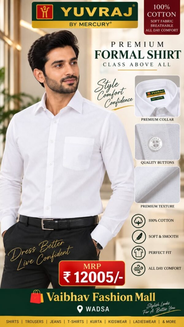 Yuvraj white shirt